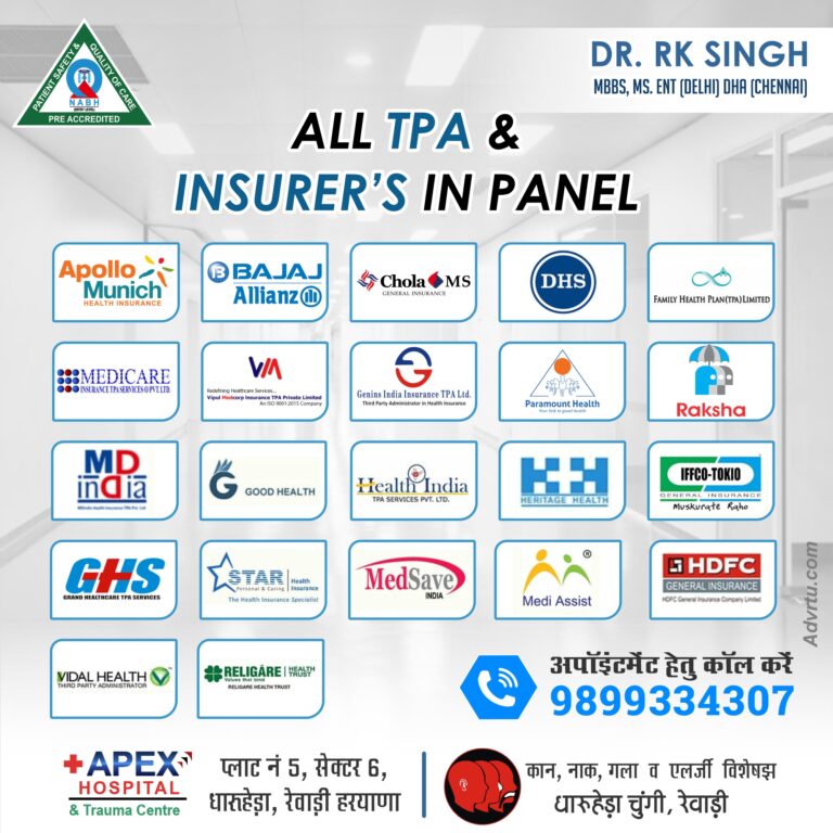 All TPA & insurers on panel